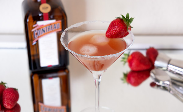 Erdbeer-Margarita mit Cointreau Strawberry Margarita / Erdbeer-Margarita