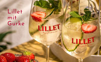 Lillet mit Gurke - frischer Aperitif für heiße Sommernächte